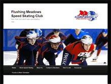 Tablet Screenshot of flushingmeadowsspeedskatingclub.com